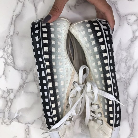 Coach Shoes - Coach Black & White Grid Design Sneakers Size 10